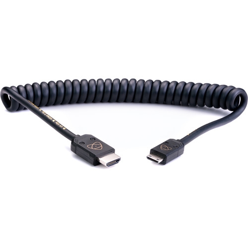 Atomos AtomFLEX HDMI to Mini-HDMI Coiled Cable (16” to 32